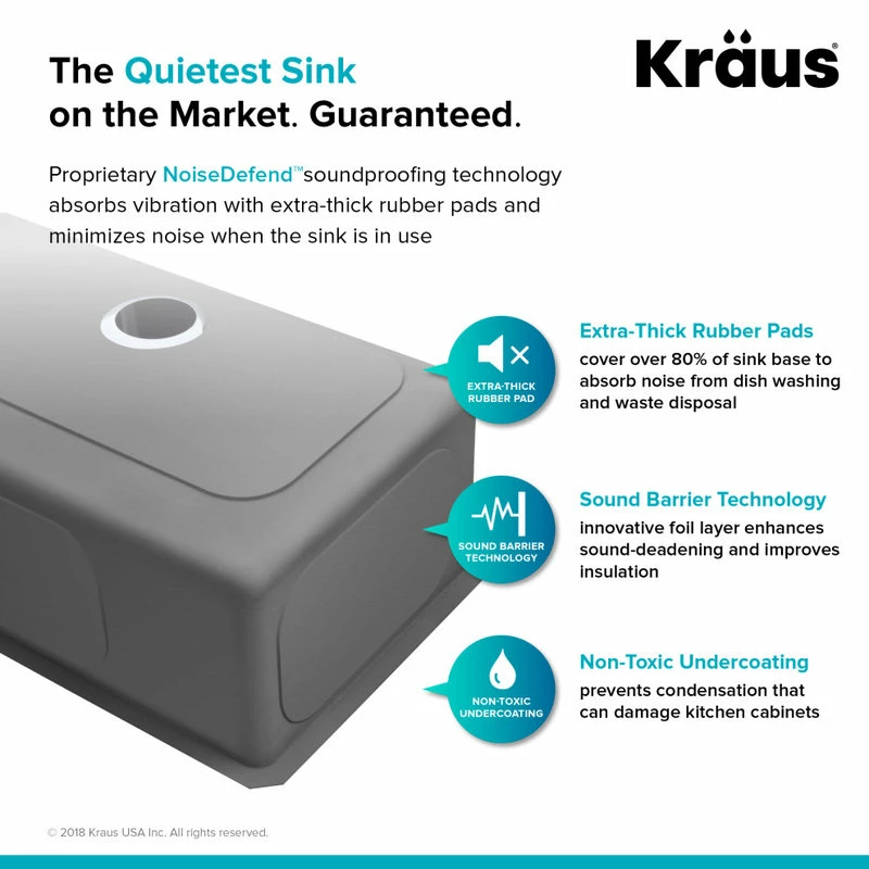 Flash Sale 🎉 Kraus USA, Inc. Standart PRO 32" Undermount Stainless Steel 2-Bowl 16 Gauge Kitchen Sink 👍 - Image 9