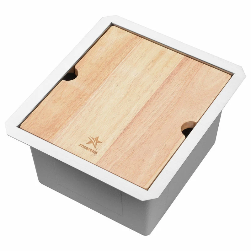 Outlet π Starstar LLC STARSTAR Workstation Ledge Undermount Single Bowl 304 Stainless Steel, 13 X 15 π