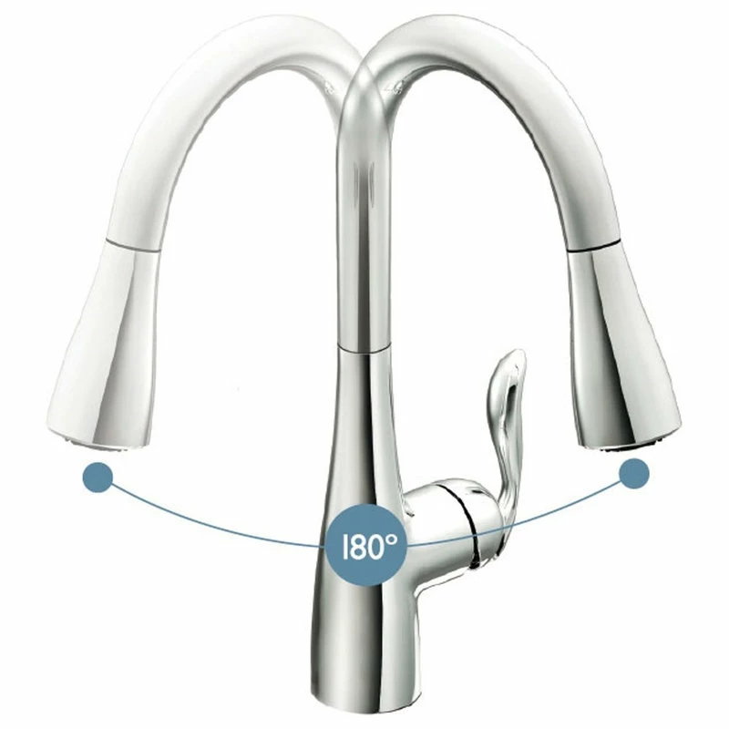 Flash Sale ๐ Moen Arbor 1-Handle High Arc Pulldown Kitchen Faucet, Chrome โ - Image 8