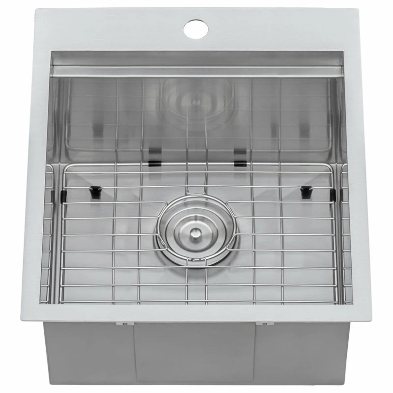 Promo 😀 Ruvati 21-inch RV Workstation Drop-in Sink 16 Gauge Stainless Steel - RVH8221 👏 - Image 10