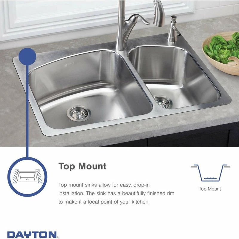 Best reviews of โญ Elkay Dayton Stainless Steel Single Bowl Drop-in Laundry Sink, Highlighted Satin โ๏ธ - Image 5