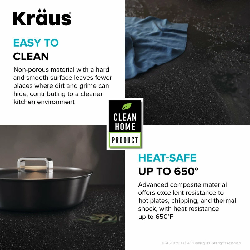 Best deal 😍 Kraus USA, Inc. KRAUS Bellucci Workstation 33" Drop-In Granite Composite Kitchen Sink, White 💯 - Image 12