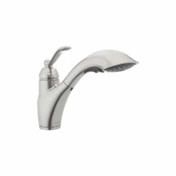 Best Sale ๐งจ Franke 115.0287.056 Single Handle Pull Out Kitchen Faucet Satin Nickel ๐คฉ