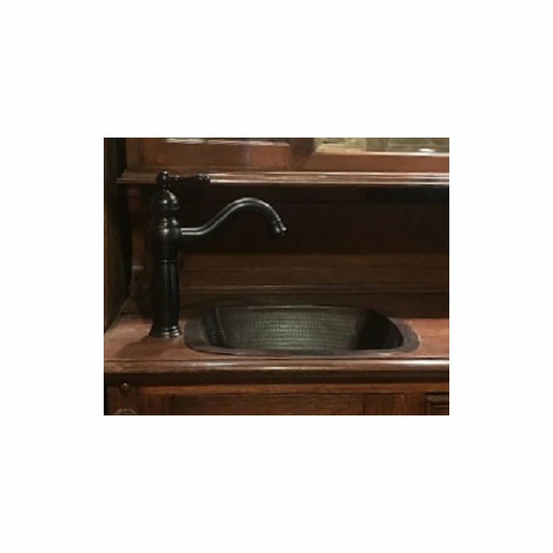 Best deal ⌛ SimplyCopper Rustic Copper Square Kitchen Bar Prep Sink With Strainer Drain ✨ - Image 4