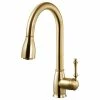 Cheapest 🎁 Houzer Inc. Camden Pull Down Kitchen Faucet With CeraDox Technology, Brushed Brass 😍