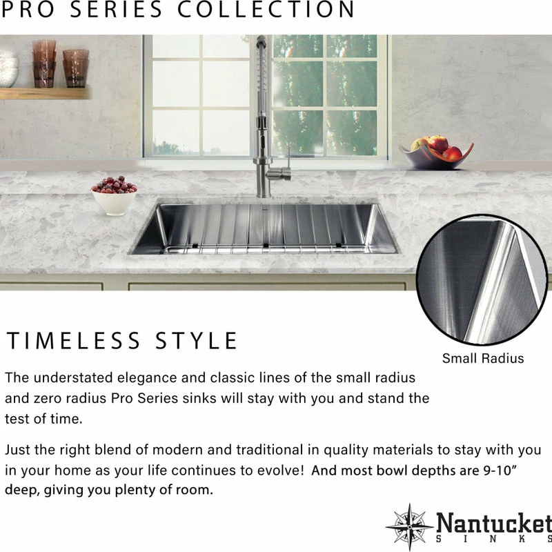 Cheap 🥰 Nantucket Sinks Nantucket 15" Pro Series Rectangle Undermount Stainless Steel Bar/Prep Sink 🎁 - Image 7