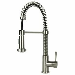 Wholesale ๐ LSH Residential Spring Pull-Down Kitchen Faucet, Brushed Nickel โจ