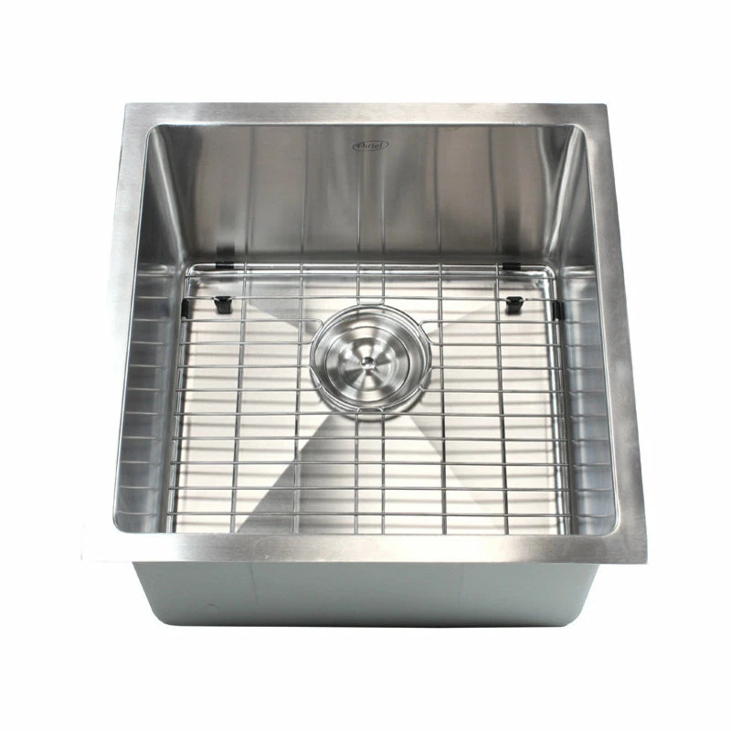 Best Pirce 🎉 Emoderndecor Stainless Steel Undermount Single Bowl Kitchen/Bar/Prep Sink, Brushed Stainless 😍 - Image 3