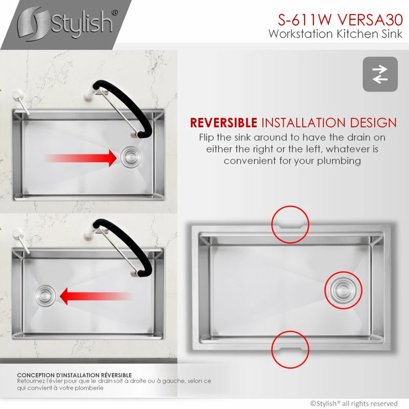 Discount 🛒 Stylish 30"L X 19"W Stainless Steel Single Basin Undermount Kitchen Sink 🥰 - Image 14