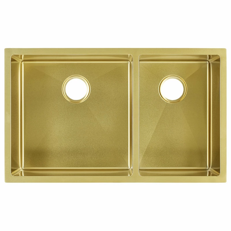 Brand new 💯 Swiss Madison Rivage 33"x20" Stainless Steel, Dual Basin, Undermount Kitchen Sink, Gold 🎁 - Image 3