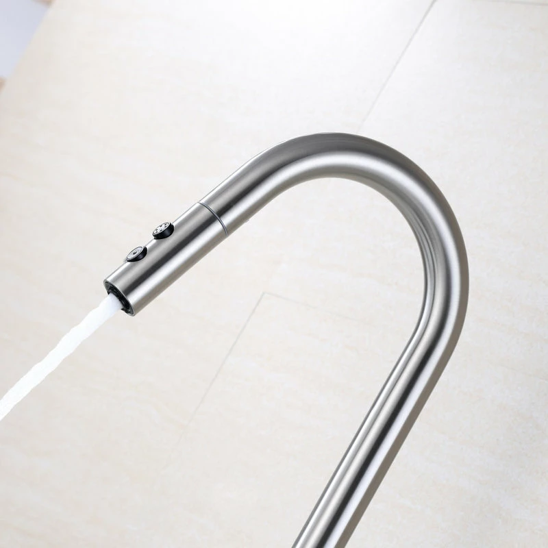 Buy ๐งจ Luxier KTS21-T Single-Handle Pull-Down Sprayer Kitchen Faucet, Brushed Nickel ๐ - Image 5