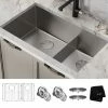 Flash Sale 🎉 Kraus USA, Inc. Standart PRO 32" Undermount Stainless Steel 2-Bowl 16 Gauge Kitchen Sink 👍