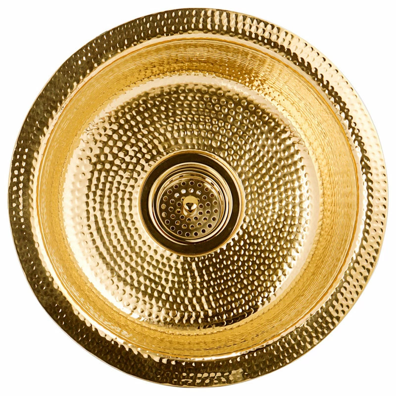 Buy 🎉 Nantucket Sinks' 15" Hand 🔨 Hammered Round Bar Sink, Rs15-Ub 👏 - Image 2
