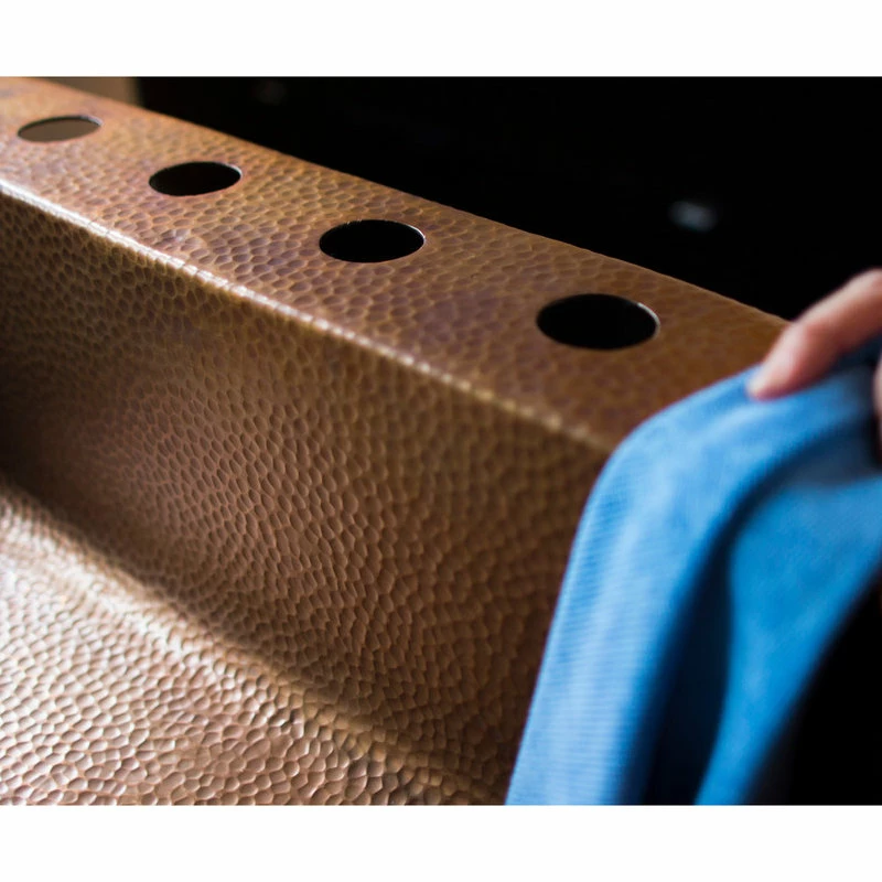 Outlet π― SINKOLOGY Angelico 33" Drop-in Copper Single Bowl Kitchen Sink, 4 Holes π₯ - Image 4