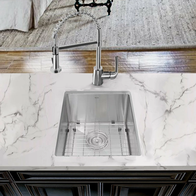 Cheap 🥰 Nantucket Sinks Nantucket 15" Pro Series Rectangle Undermount Stainless Steel Bar/Prep Sink 🎁 - Image 4