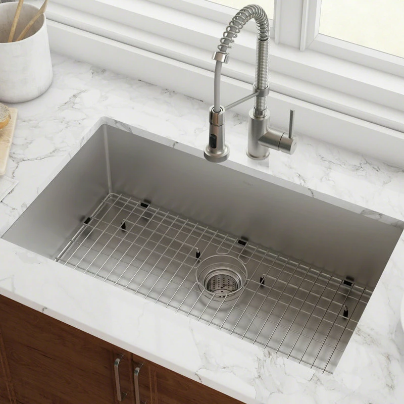 Cheap 🌟 Kraus USA, Inc. Standart PRO 32" Undermount Stainless Steel 1-Bowl 16 Gauge Kitchen Sink 😀 - Image 2