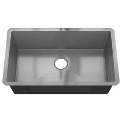 Coupon 😀 Sinber Single Bowl 304 Stainless Steel Kitchen Sink, 30"x18", Undermount 🌟