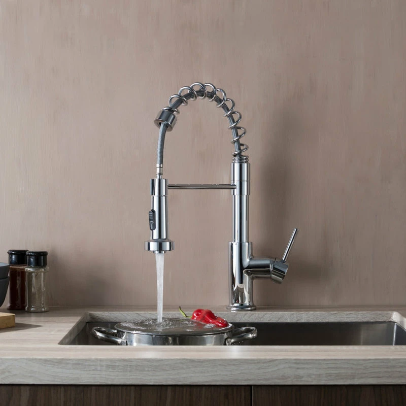 Best Sale ⌛ Blossom Kitchen & Bath Supply Blossom Lead Free, Solid Brass, Single Handle, Pull Out Kitchen Faucet, Chrome 🌟 - Image 6