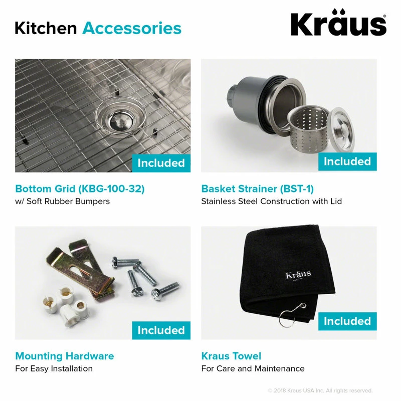 Cheap 🌟 Kraus USA, Inc. Standart PRO 32" Undermount Stainless Steel 1-Bowl 16 Gauge Kitchen Sink 😀 - Image 11