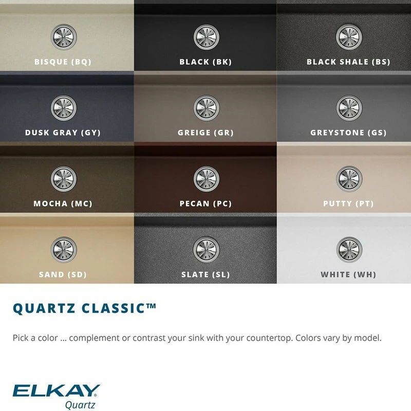 Best Sale π₯ Elkay Quartz Equal Double Bowl Undermount Sink With Aqua Divide, Dusk Gray βοΈ - Image 4