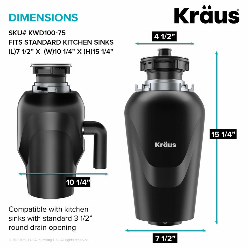 Outlet 💯 Kraus USA, Inc. Standart PRO 33" Undermount Stainless Steel Kitchen Sink, Garbage Disposal 🔥 - Image 10