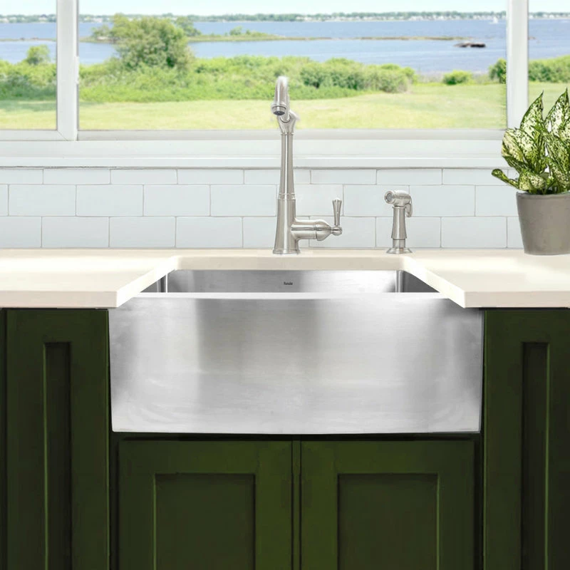 Best Sale 🌟 Nantucket Sinks 24" Pro Series Apron Farmhouse Stainless Steel Kitchen Sink ✨ - Image 6