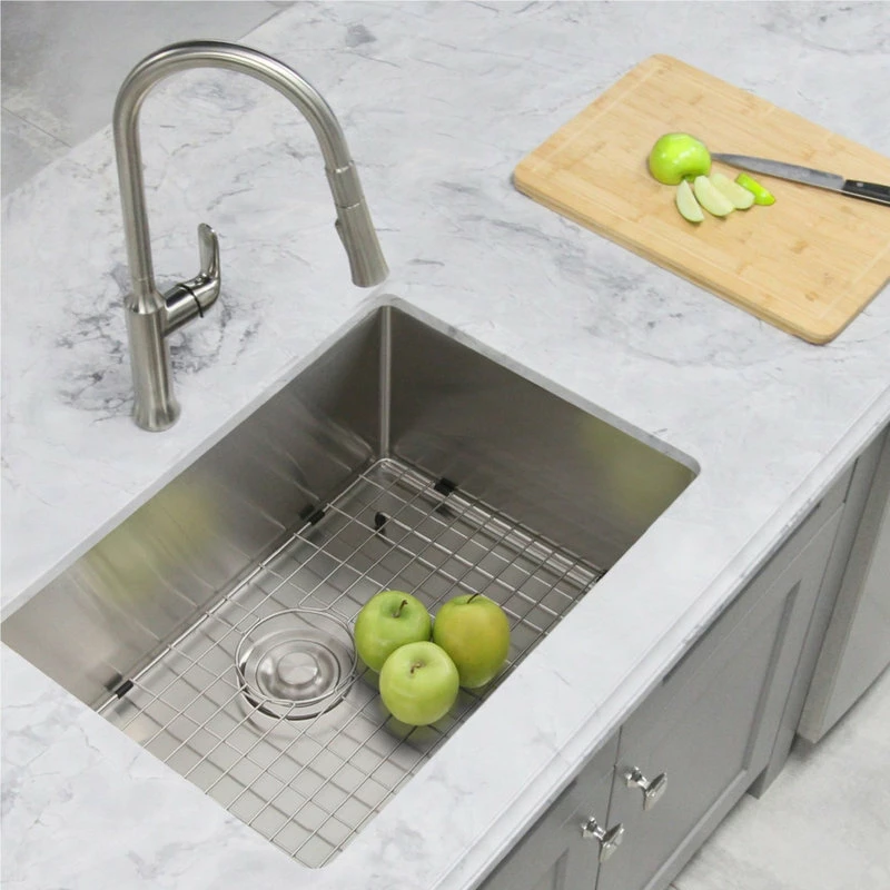New 👏 Stylish 28"x18" Stainless Steel Single Bowl Dualmount Kitchen Sink ⌛ - Image 13