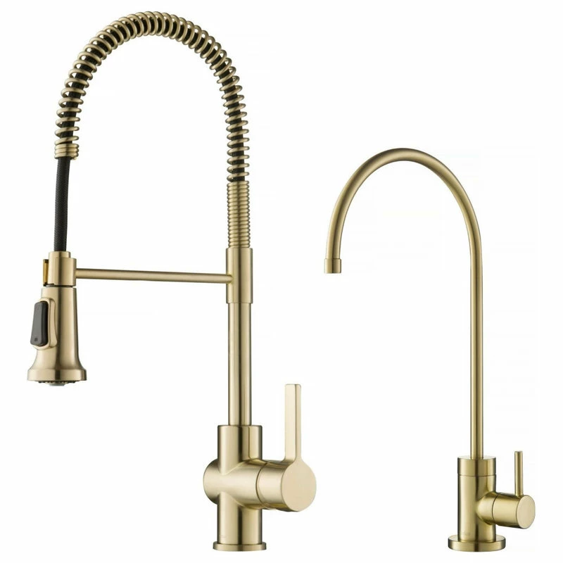 New 😀 Kraus USA, Inc. Britt 3-Function Pull-Down 1-Handle 1-Hole Kitchen Faucet SFACB, Water Dispenser 🎉