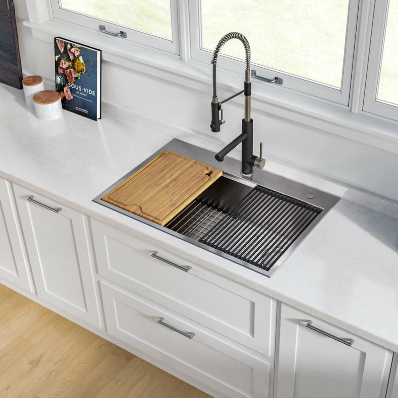 Top 10 โญ Kraus USA, Inc. Kore Drop-In Undermount Stainless Kitchen Sink, 30 Inch (Model Kwt310-30) ๐ฅ - Image 13