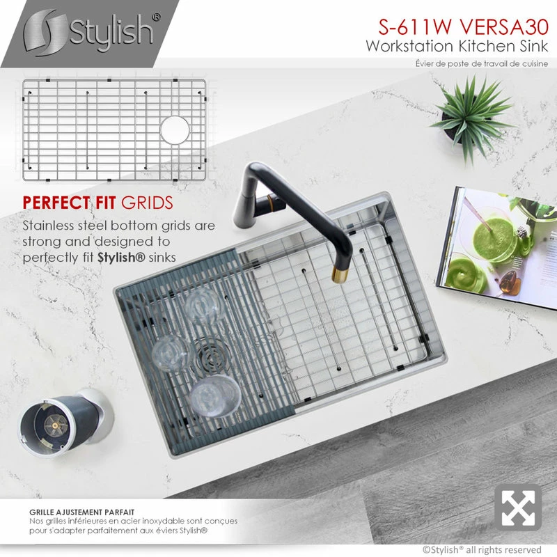 Discount 🛒 Stylish 30"L X 19"W Stainless Steel Single Basin Undermount Kitchen Sink 🥰 - Image 5