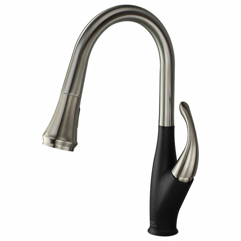 Top 10 ๐ Transolid Pull Out Kitchen Faucet With Single Handle, Luxe Stainless/Black, 2.31"x11" ๐