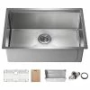 Best reviews of 🌟 Kibi USA KIBI Undermount Single Bowl Workstation Sink, Stainless Steel 28" 🧨