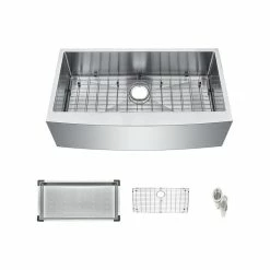 Best Pirce ⌛ Starstar LLC/Starstar 30 Farmhouse Apron Single Bowl 304 Stainless Steel Kitchen Sink With Accessories 🎁