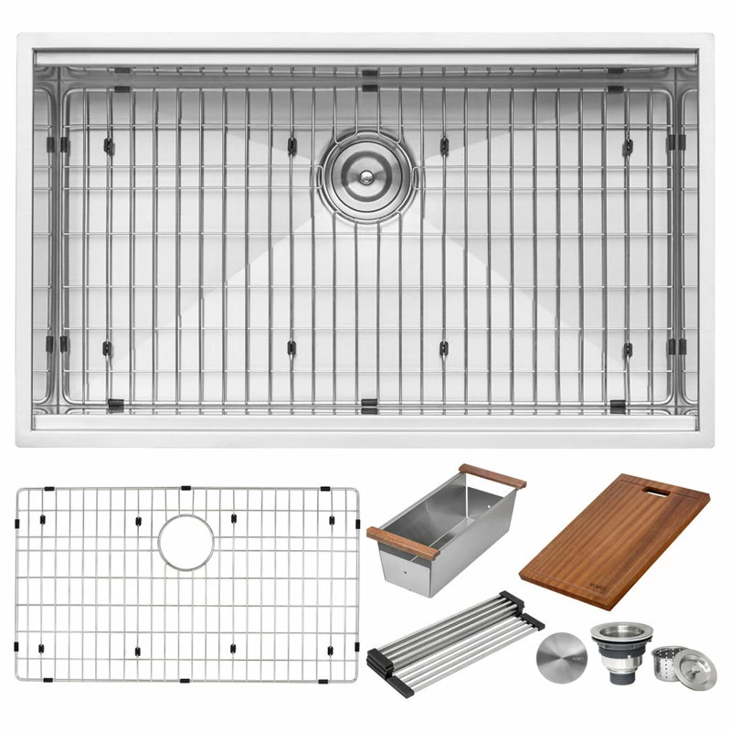 Budget 🤩 Ruvati RVH8300 Undermount 16 Gauge 32" Kitchen Sink Single Bowl ⌛ - Image 13