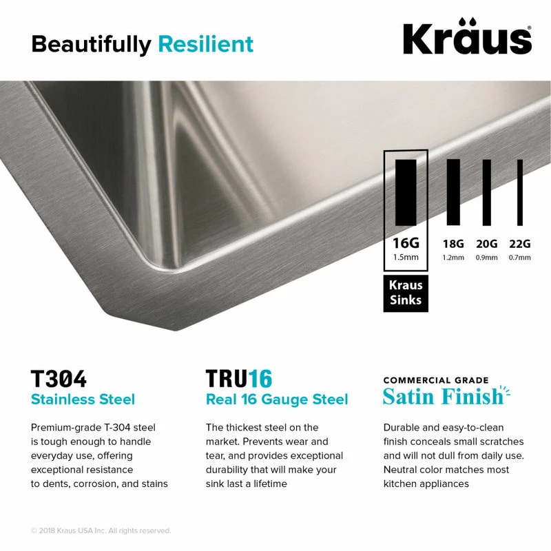 Flash Sale 🎉 Kraus USA, Inc. Standart PRO 32" Undermount Stainless Steel 2-Bowl 16 Gauge Kitchen Sink 👍 - Image 14