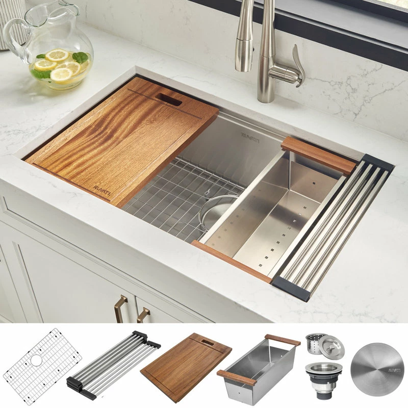 Budget 🤩 Ruvati RVH8300 Undermount 16 Gauge 32" Kitchen Sink Single Bowl ⌛
