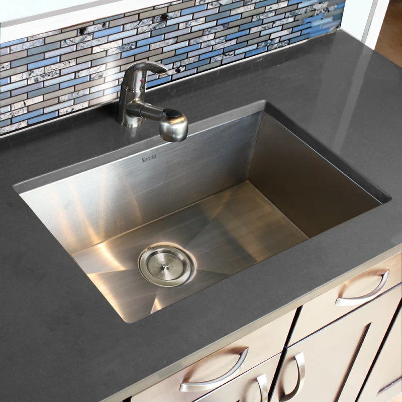 Deals 🌟 Nantucket Sinks Nantucket 28" Pro Series Rectangle Undermount Zero Radius Stainless Steel Sink 😀 - Image 6