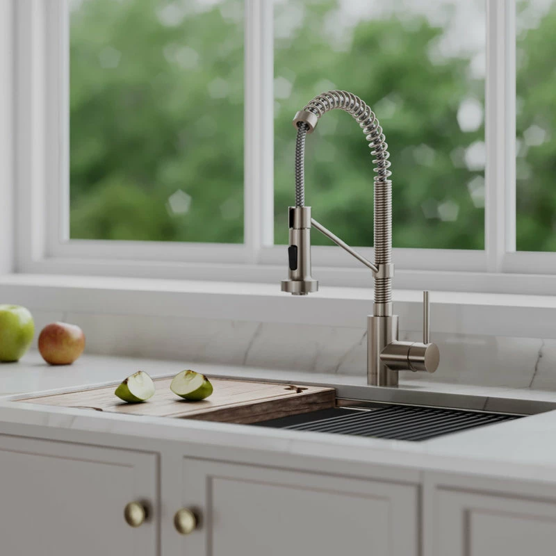 Promo 😉 Kraus USA, Inc. Bolden Commercial Style 2-Function Pull-Down 1-Handle 1-Hole Kitchen Faucet SFS 👍 - Image 6