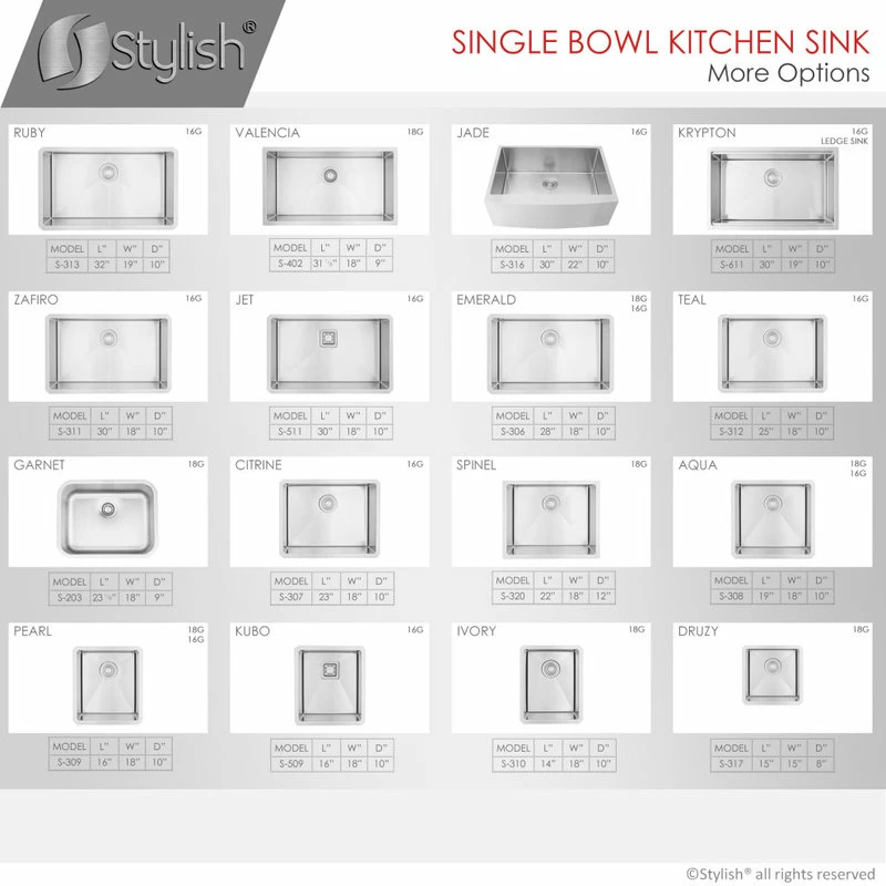 Deals ๐ฏ Stylish 31"L X 18"W Stainless Steel Single Basin Undermount Kitchen Sink With Strainer ๐ - Image 10