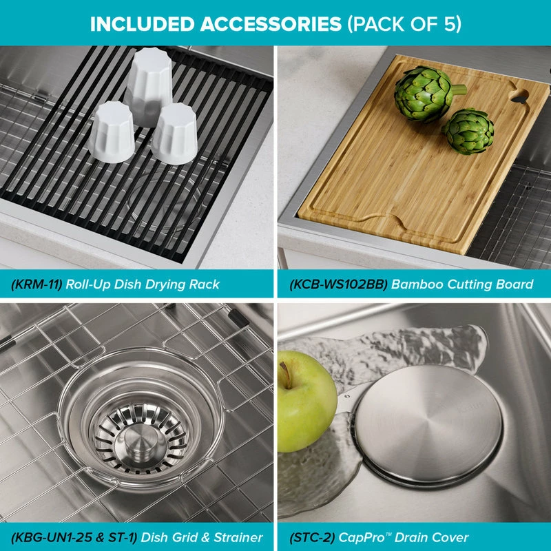 Top 10 โญ Kraus USA, Inc. Kore Drop-In Undermount Stainless Kitchen Sink, 30 Inch (Model Kwt310-30) ๐ฅ - Image 5