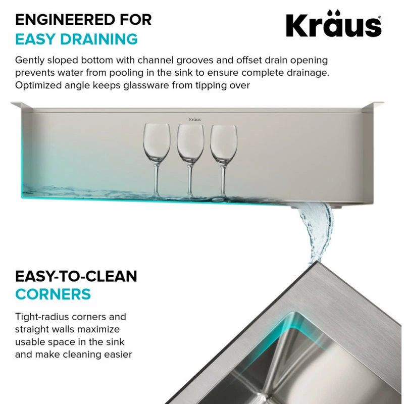 Deals 💯 Kraus USA, Inc. Undermount Stainless Steel 1-Bowl Kitchen Sink With Accessories, 32" Kwu110-32 🤩 - Image 8