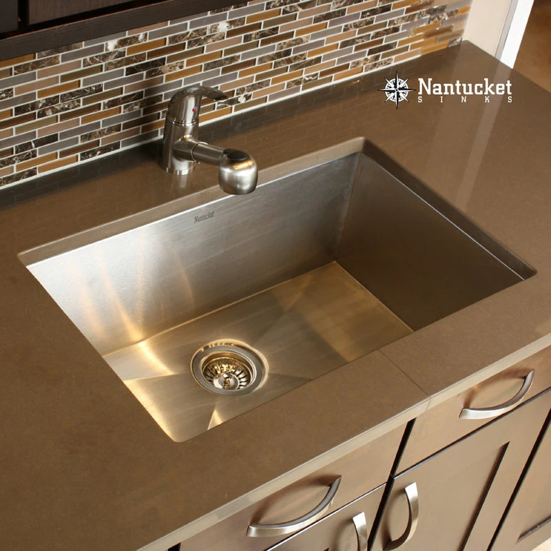 Best deal โ๏ธ Nantucket Sinks 28" Pro Series Rectangle Undermount Zero Radius Stainless Sink ๐งจ - Image 5