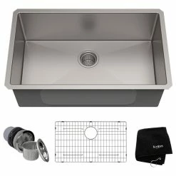 Cheapest ๐คฉ Kraus USA, Inc. Kraus KHU100-30 30" Single Basin 16 Gauge Stainless Steel Kitchen - Stainless โค๏ธ