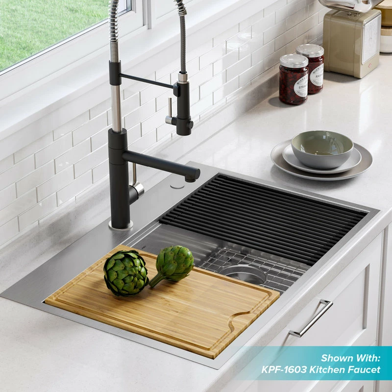 Top 10 โญ Kraus USA, Inc. Kore Drop-In Undermount Stainless Kitchen Sink, 30 Inch (Model Kwt310-30) ๐ฅ - Image 3