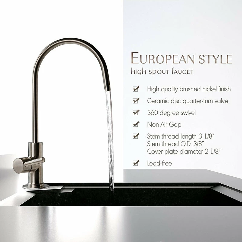 Best deal 💯 ISpring Water Systems Lead-Free Heavy Duty Solid Brass Drinking Water Filter Faucet, Oil Rubbed Black 🎉 - Image 3