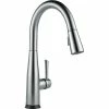 Best Pirce 👏 Delta Faucet Delta Essa Single Handle Pull-Down Kitchen Faucet With Touch2O Technology, Arcti 🌟