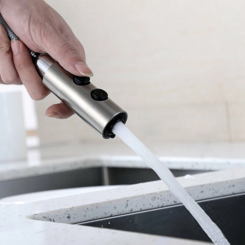 Buy ๐งจ Luxier KTS21-T Single-Handle Pull-Down Sprayer Kitchen Faucet, Brushed Nickel ๐ - Image 8