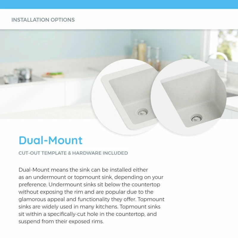 Coupon 🎁 MR Direct Sinks And Faucets 805 Dual-mount Single Bowl Kitchen Sink, Black, Colored Strainer 🎉 - Image 6