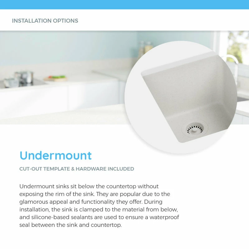 Outlet ❤️ MR Direct Sinks And Faucets 848 Large Single Bowl Quartz Kitchen Sink, Black, Colored Strainer 😉 - Image 6