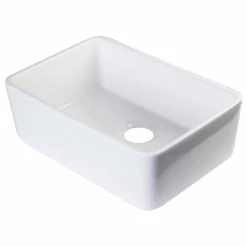Best reviews of 🌟 Alfi Trade ALFI Brand AB503-W Fireclay 23'' Single Farmhouse Kitchen Sink In White 👍